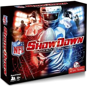 NFL Showdown Board Game Pass Run Blitz You Call The Plays Includes All 32 Teams